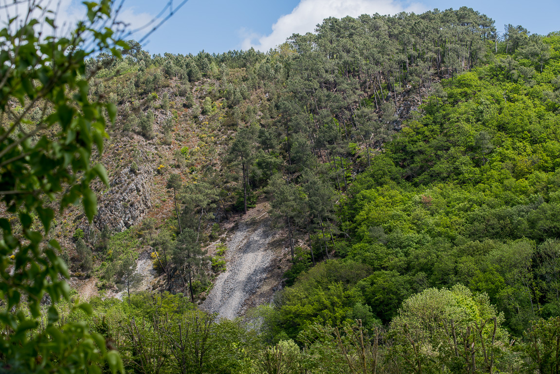 Saint-Léonard-des-Bois. Pierrier. vers le Haut Fourché.