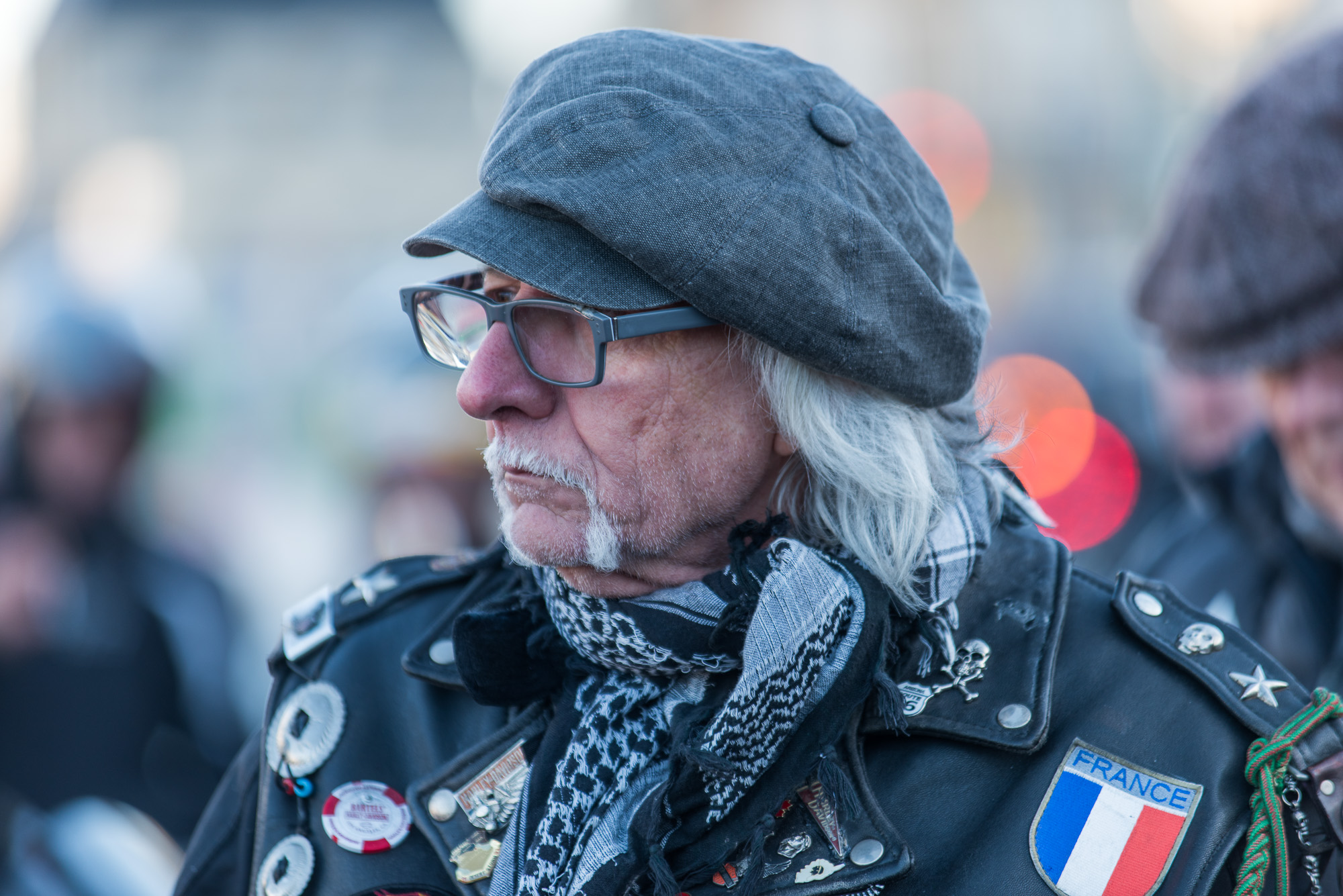 Plus de 700 bikers ont suivi le cortège jusqu'à la Concorde.