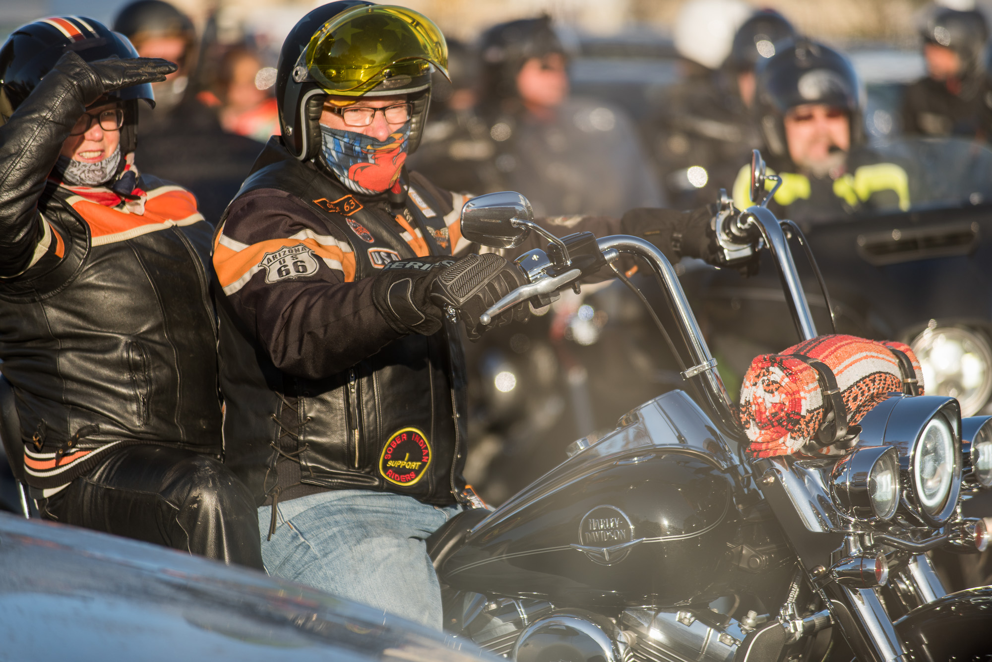 Plus de 700 bikers ont suivi le cortège jusqu'à la Concorde.