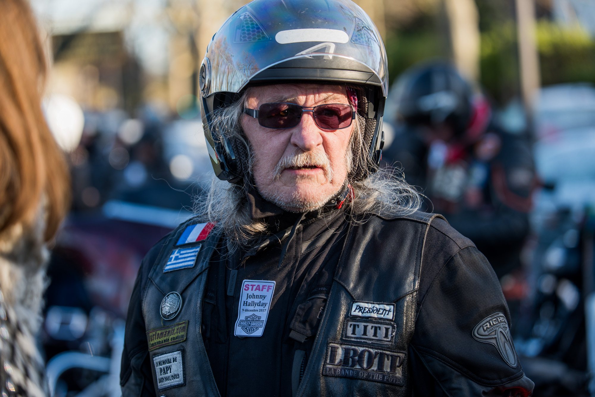 Plus de 700 bikers ont suivi le cortège jusqu'à la Concorde.