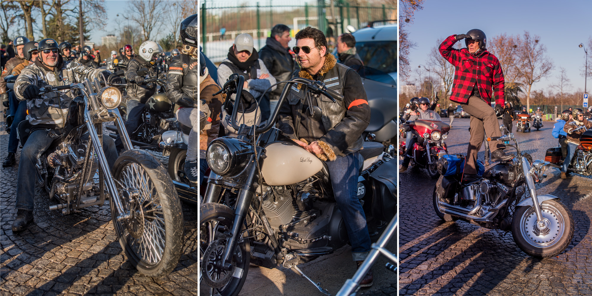 Plus de 700 bikers ont suivi le cortège jusqu'à la Concorde.