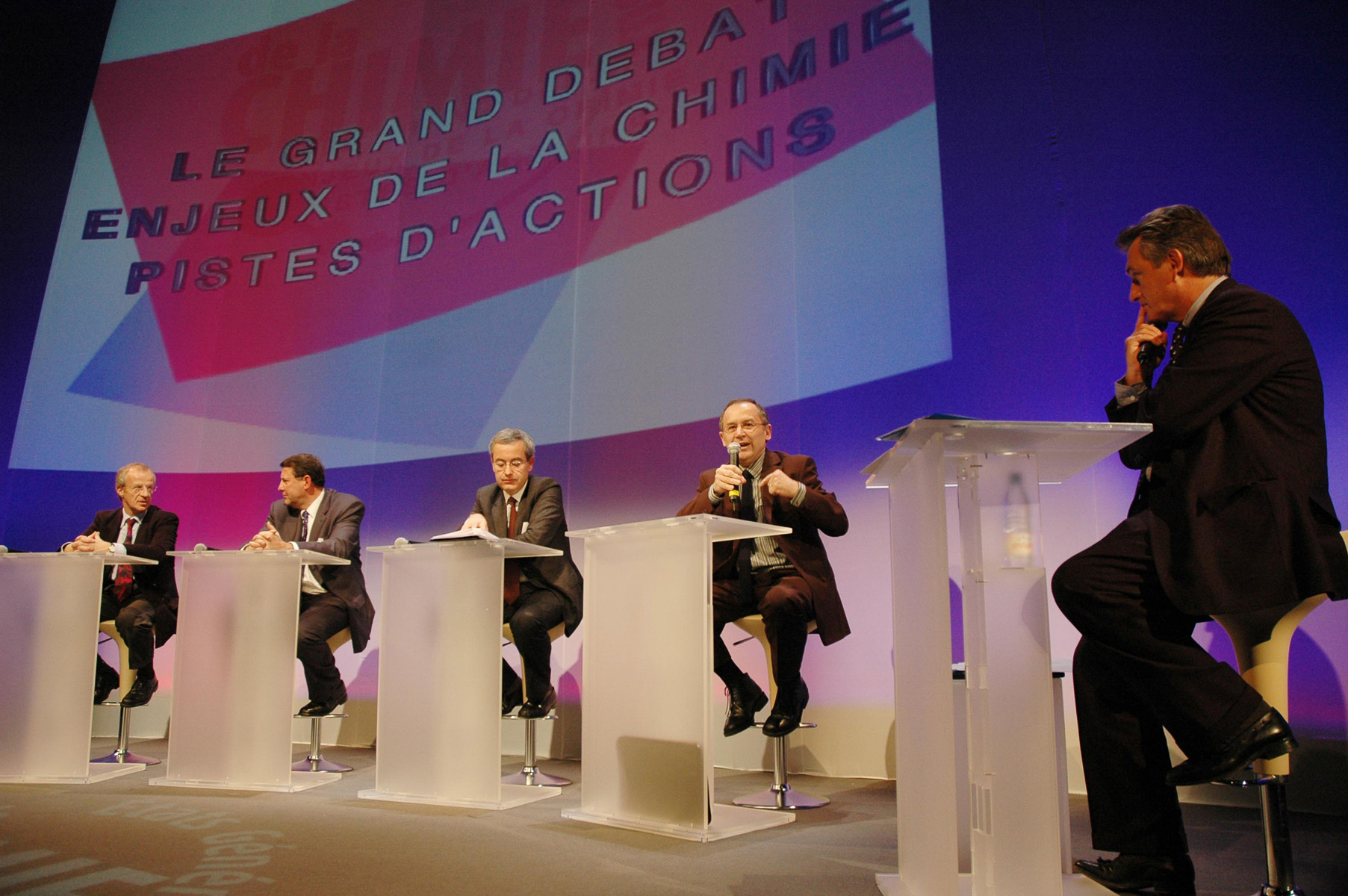 Centre des Congres-La Villette<br />De Gauche a Droite :  J. Pelin - D. Garrigue - J.P. Clamadieu - J. Marseille