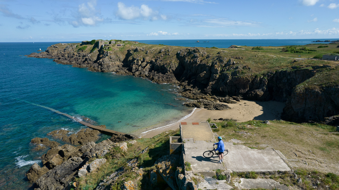 Saint-Malo, vue de drone. Pointe de la Varde.