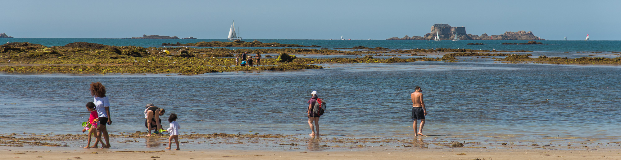 Saint-Malo, plage du Sillon.