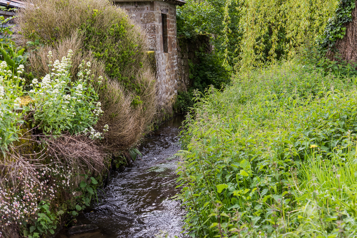 Lassay-les-Châteaux. Un des nombreux lavoir de la cité.