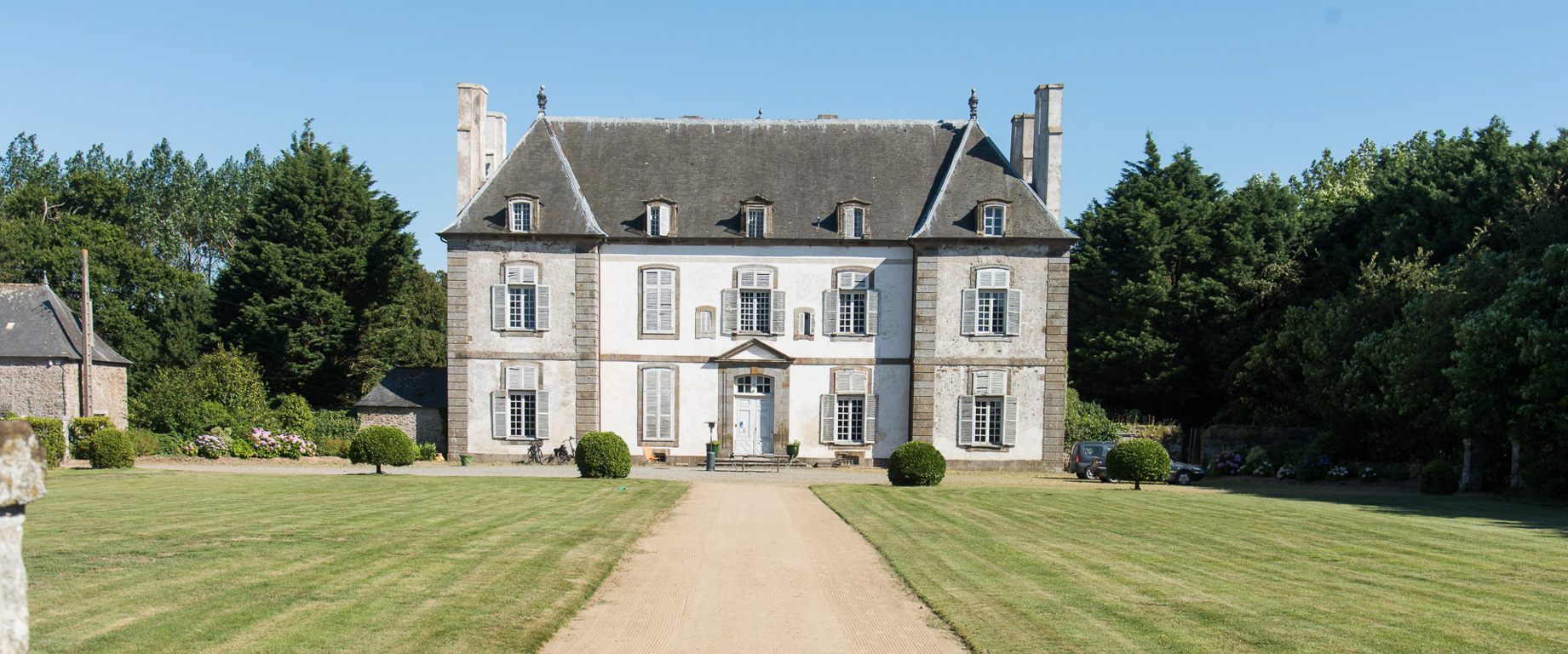 Saint-Malo, Paramé, malouinière de la Chipaudière (1710)., la façade Nord.