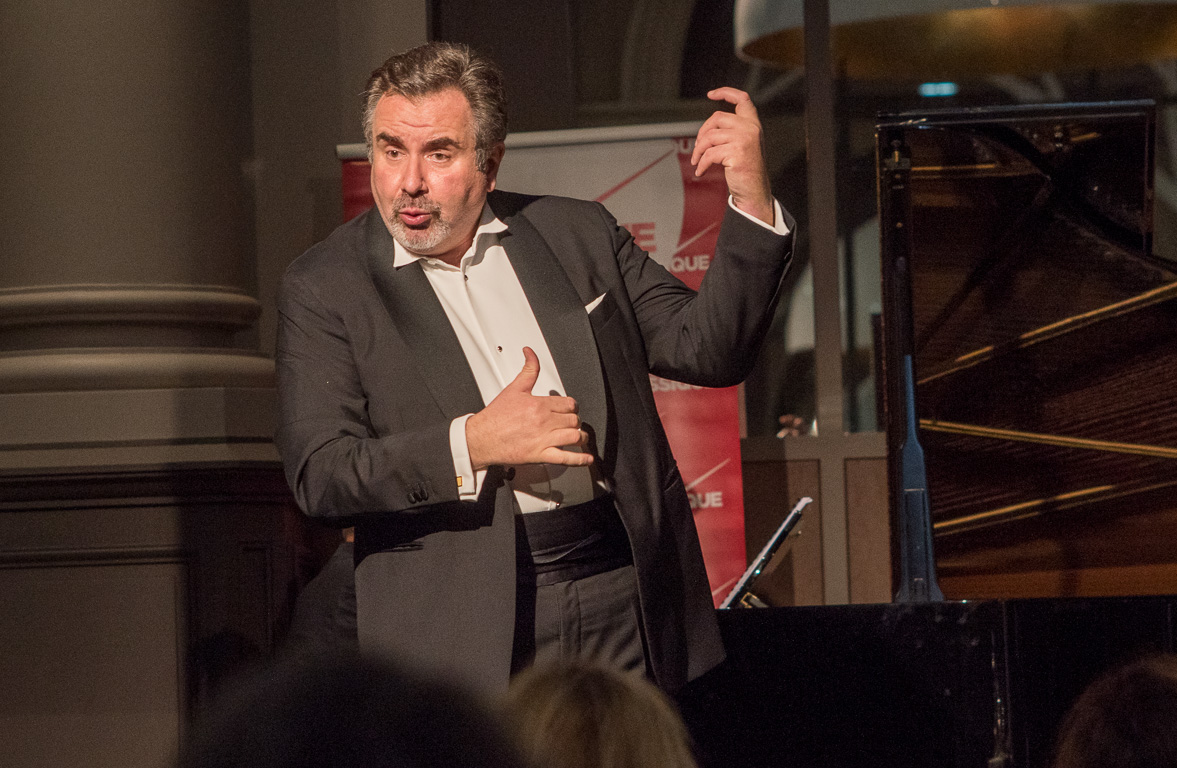 Thermes Marins de Saint-Malo. Concert Radio-Classique, création Eve Ruggieri / Jean-François Vinciguerra, baryton-basse  / Delphine Haidan, mezzo-soprano / Thomas Palmer, piano.