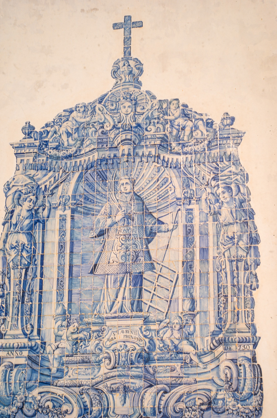 Almancil : azulejos dans la chapelle Sao Lourenço