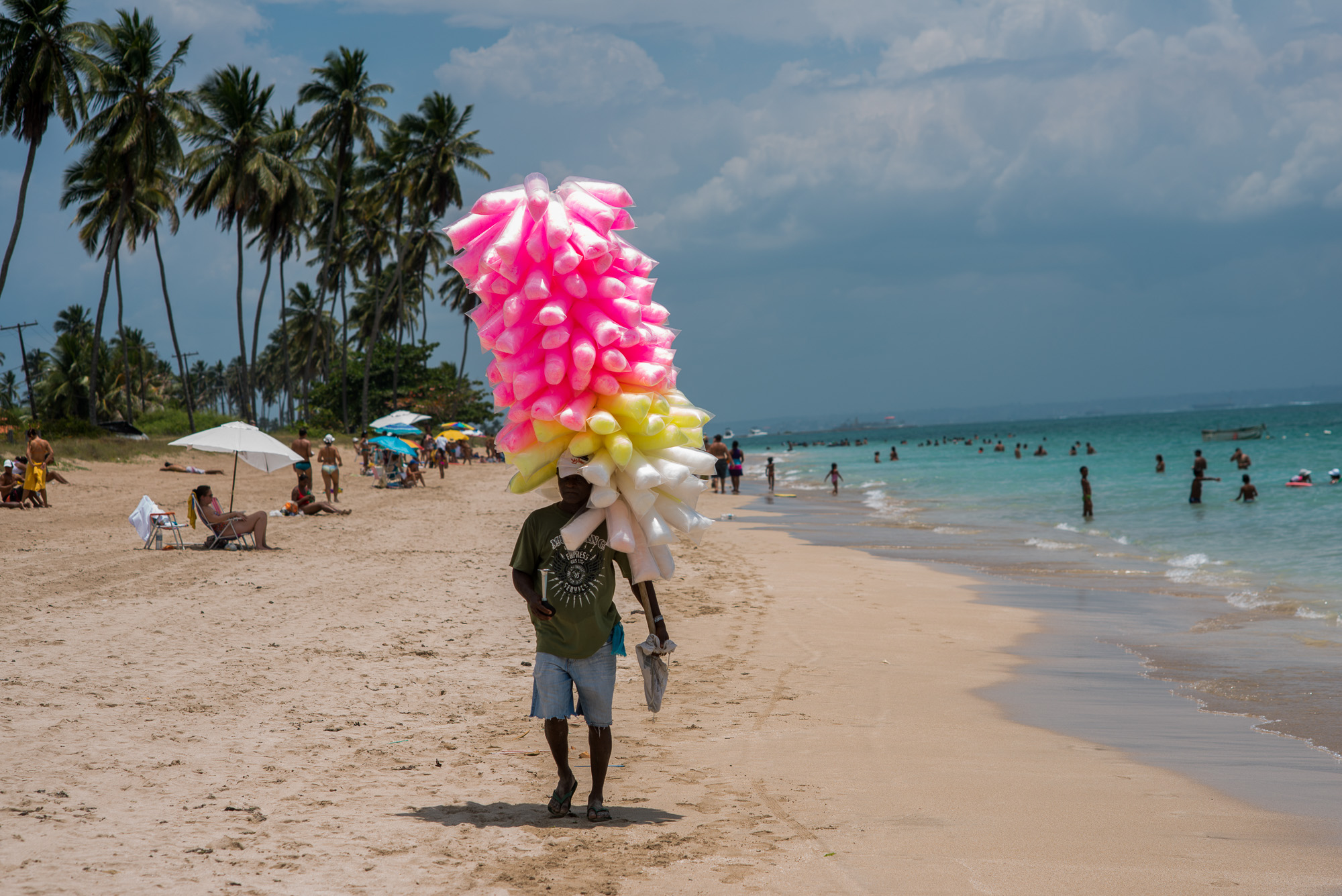 La plage.