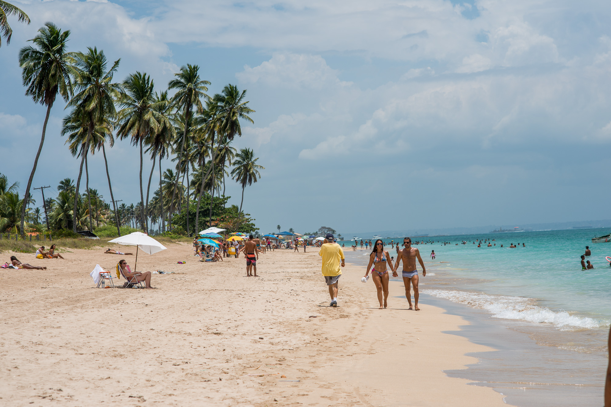 La plage.