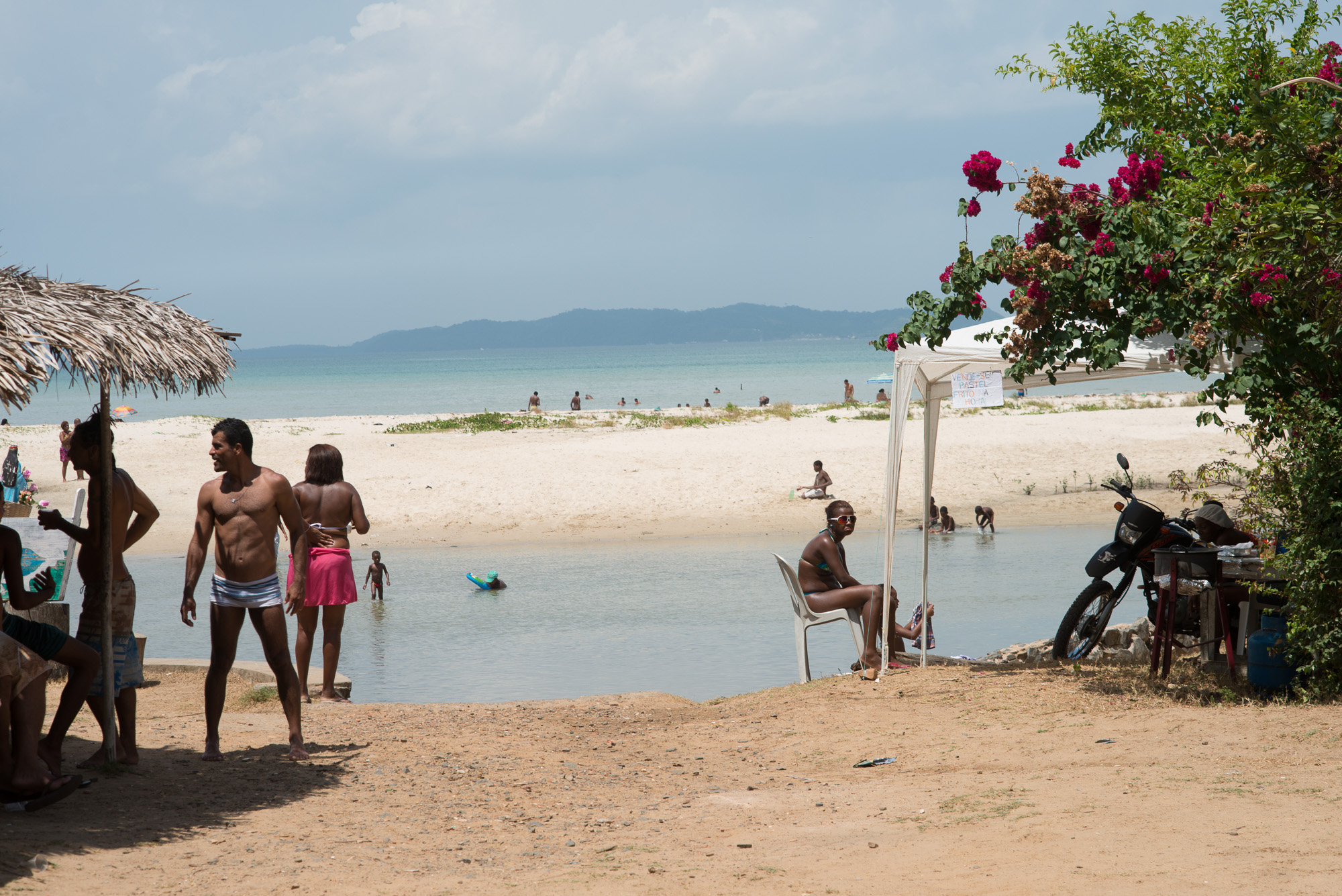 La plage.