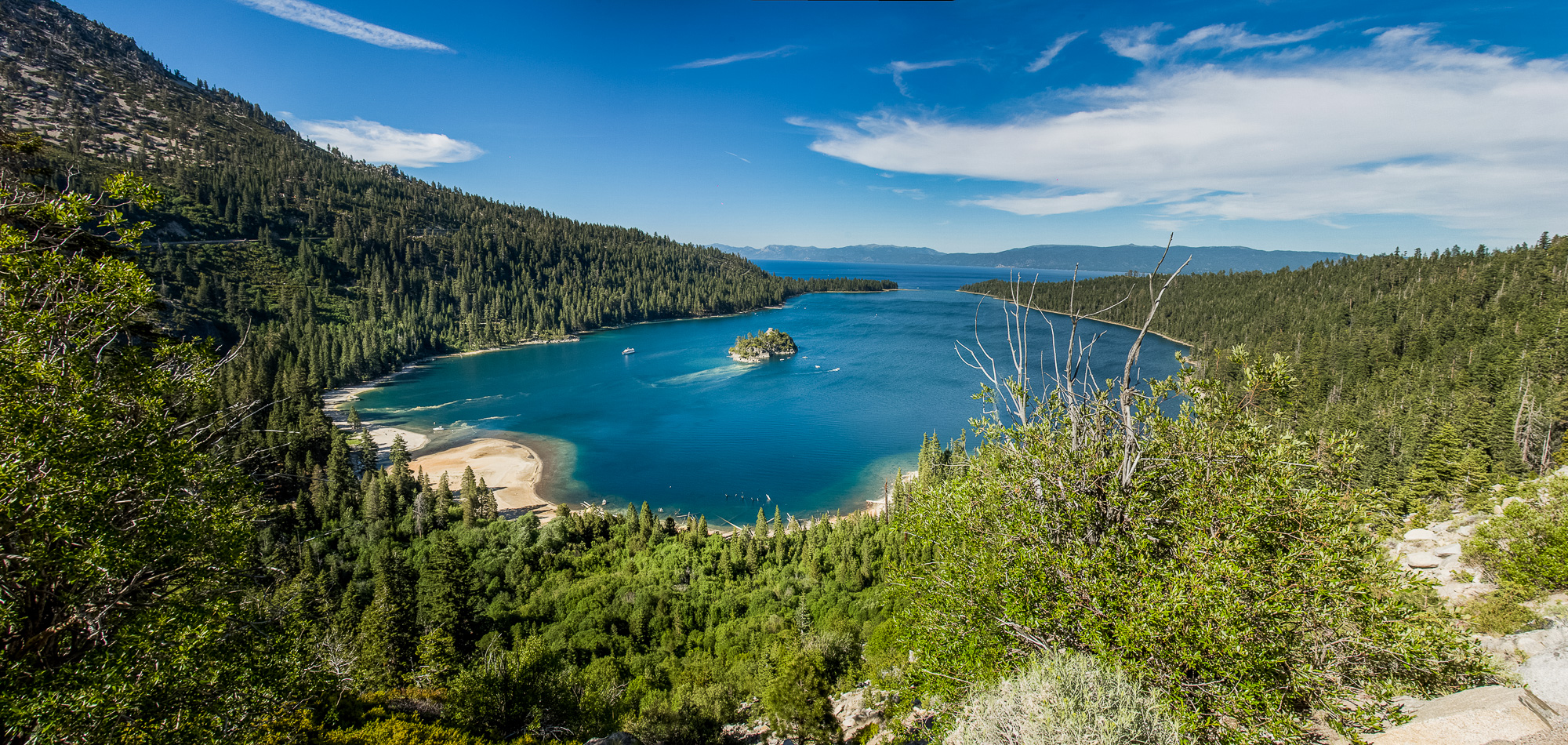 Inspiration Point. Point de vue sur Emerald Bay.