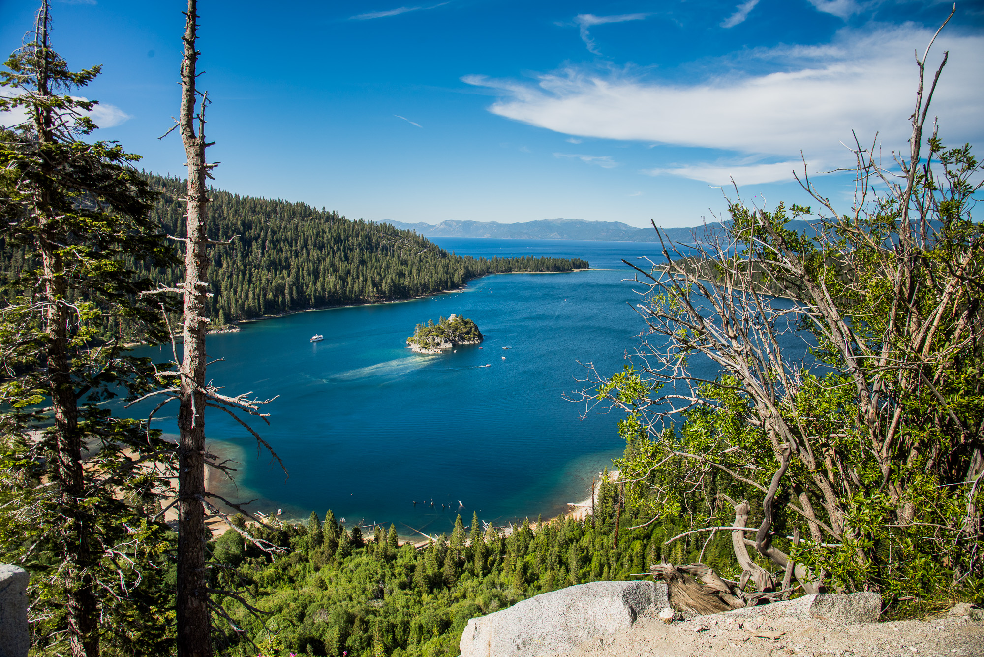 Inspiration Point. Point de vue sur Emerald Bay.