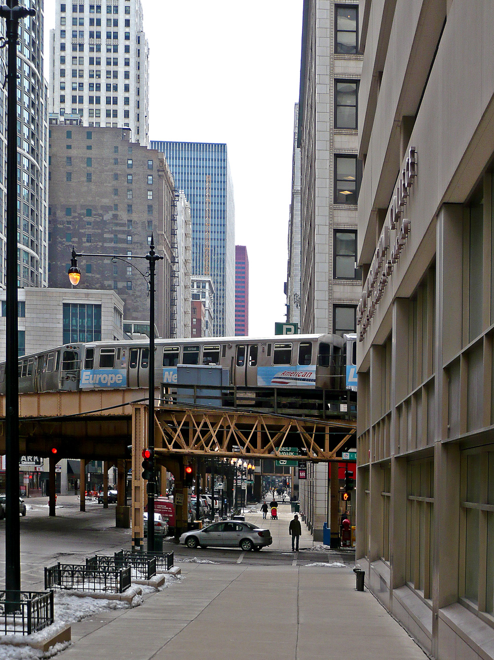 USA ILLINOIS CHICAGO Michigan Avenue Wabagh le loop