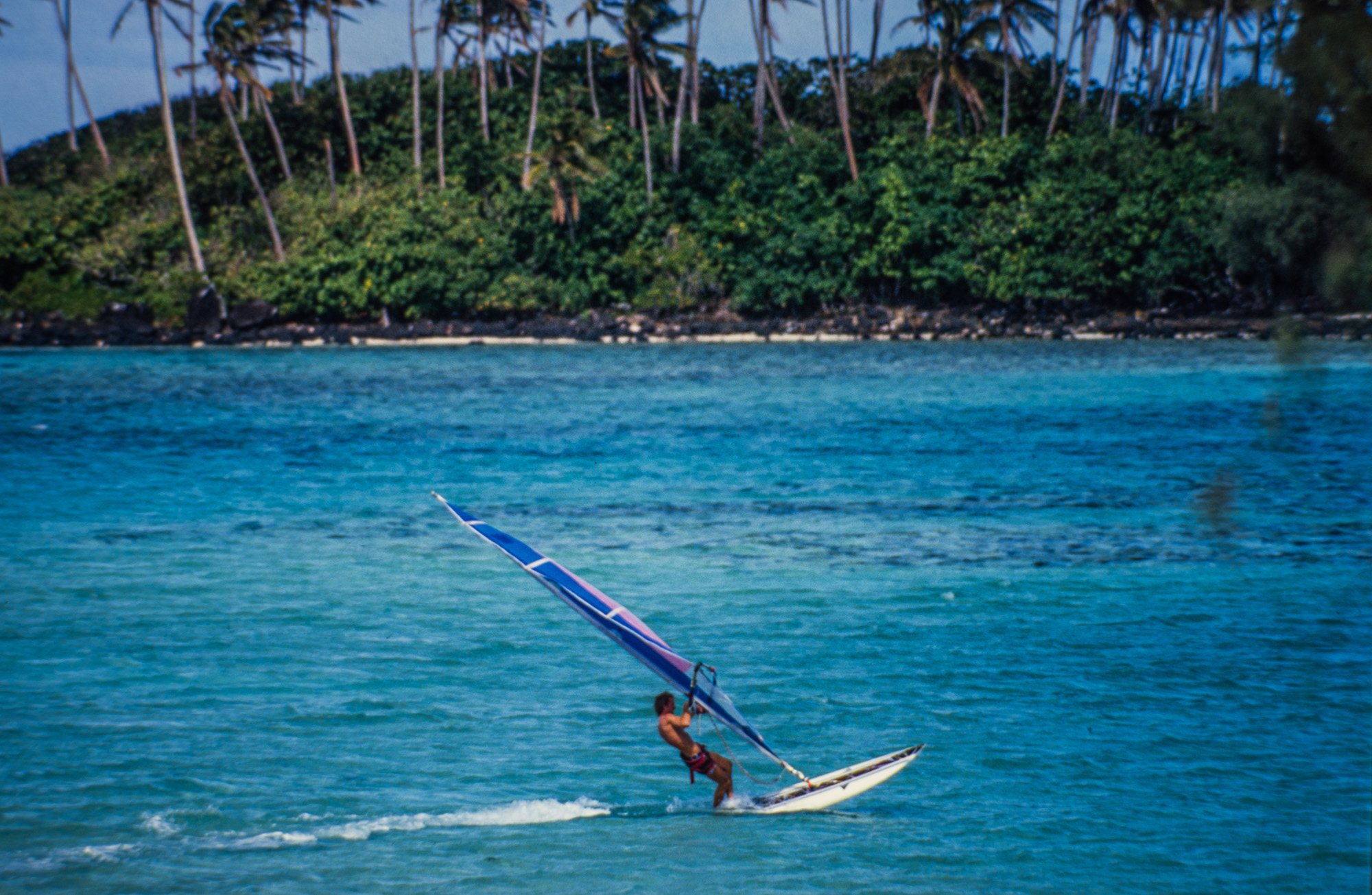 Rarotonga. Le lagon de Muri Beach.