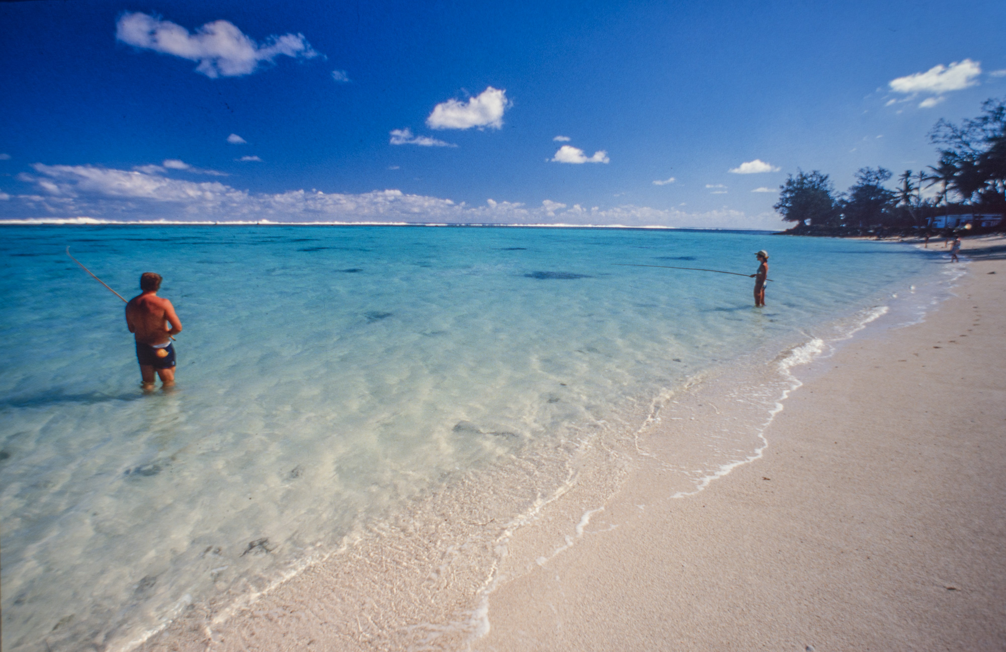 Rarotonga. Le lagon de Muri Beach.