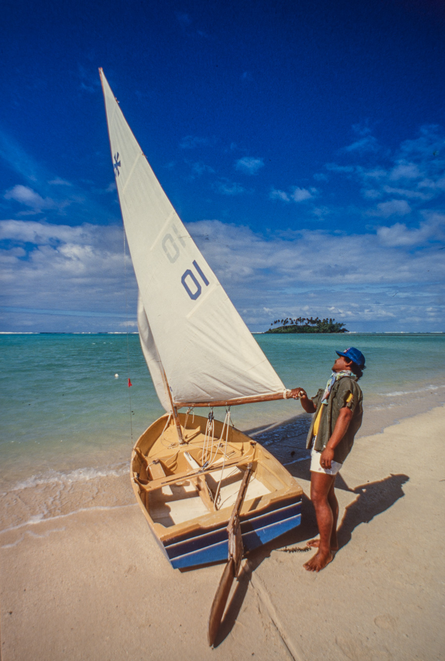 Rarotonga. Le lagon de Muri Beach.