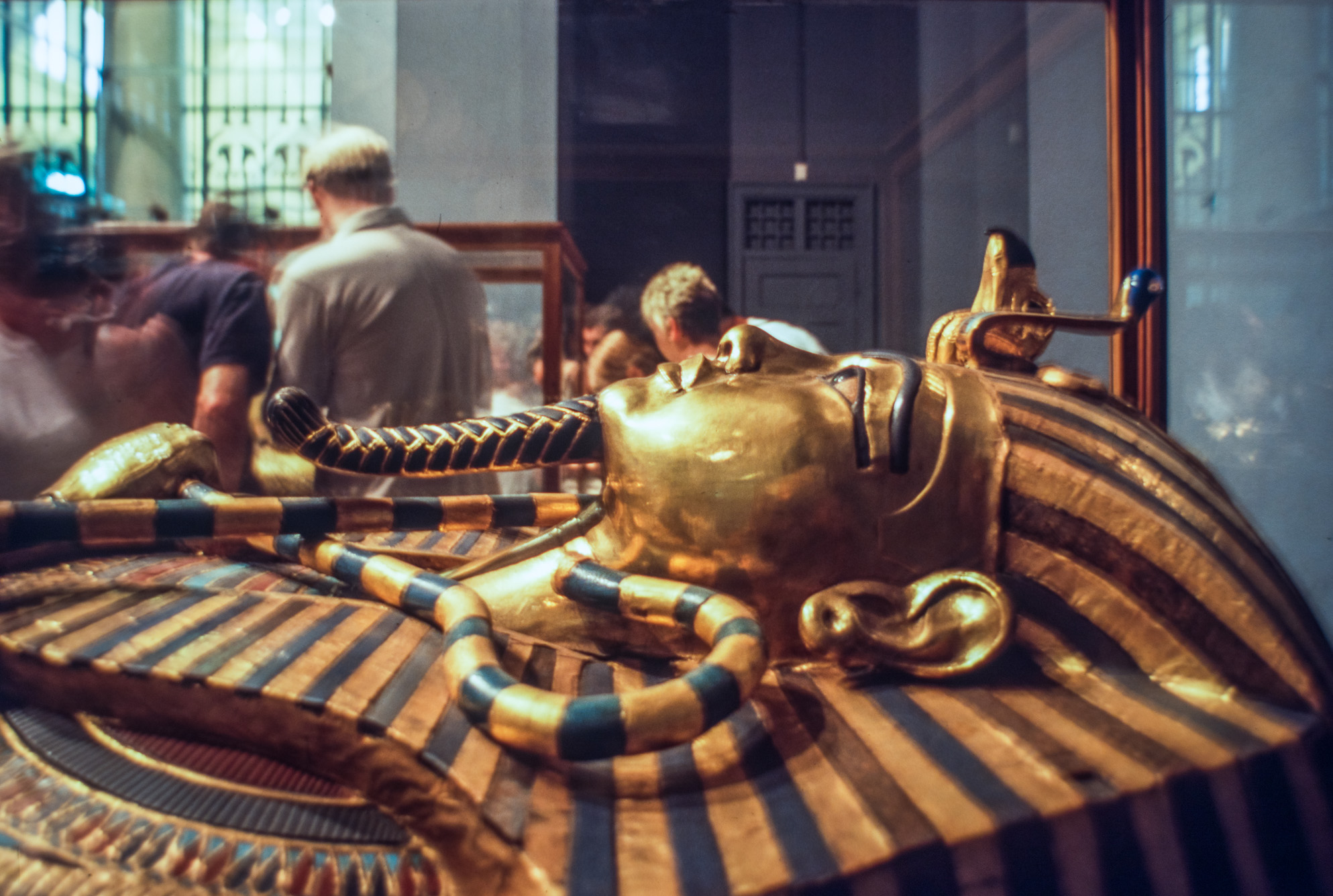 Le Caire, Le grand Musée. Vestiges trouvés dans la tombe de Tou-Ankh-Amon