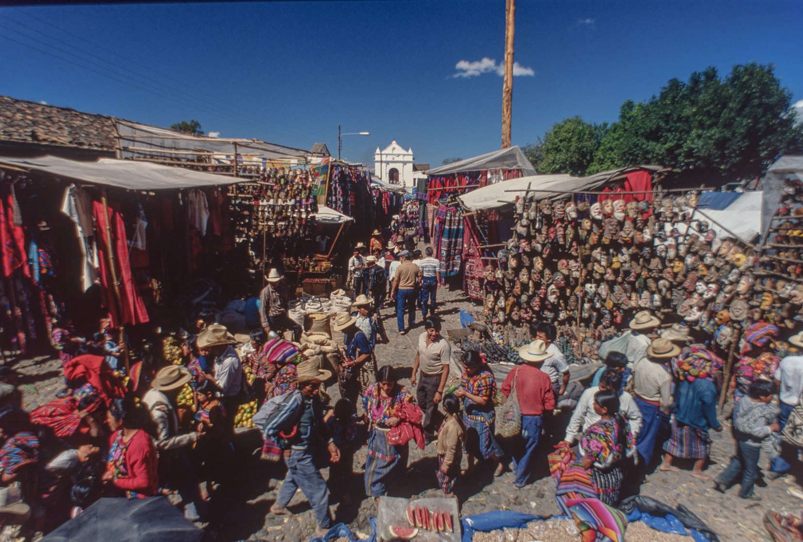Chichicastenango. Le marché du village.