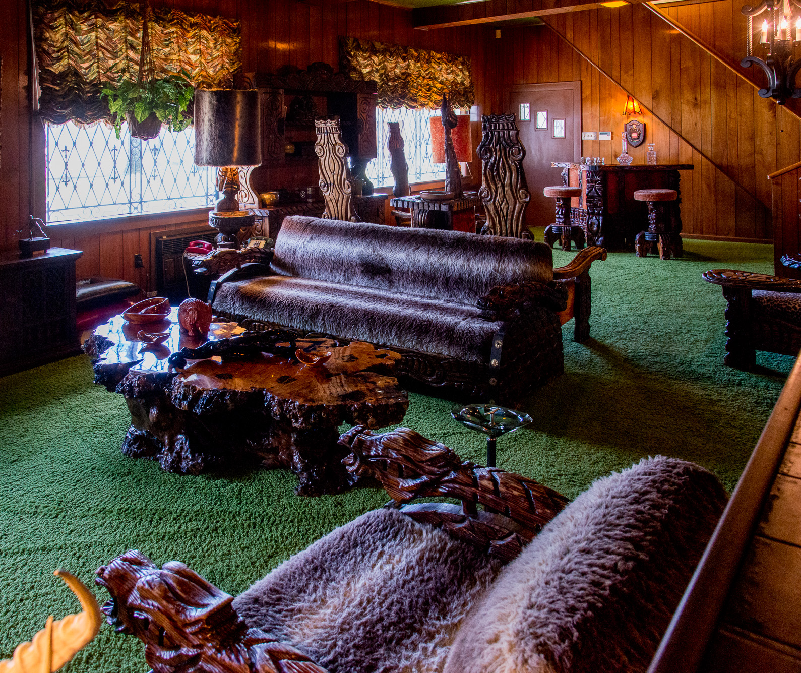 Graceland, la maison d'Elvis Presley. Jungle room