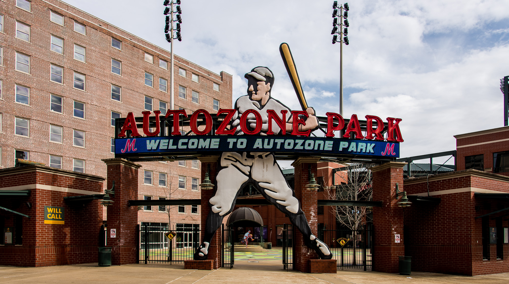 Le stade de baseball dans la 3rd street.