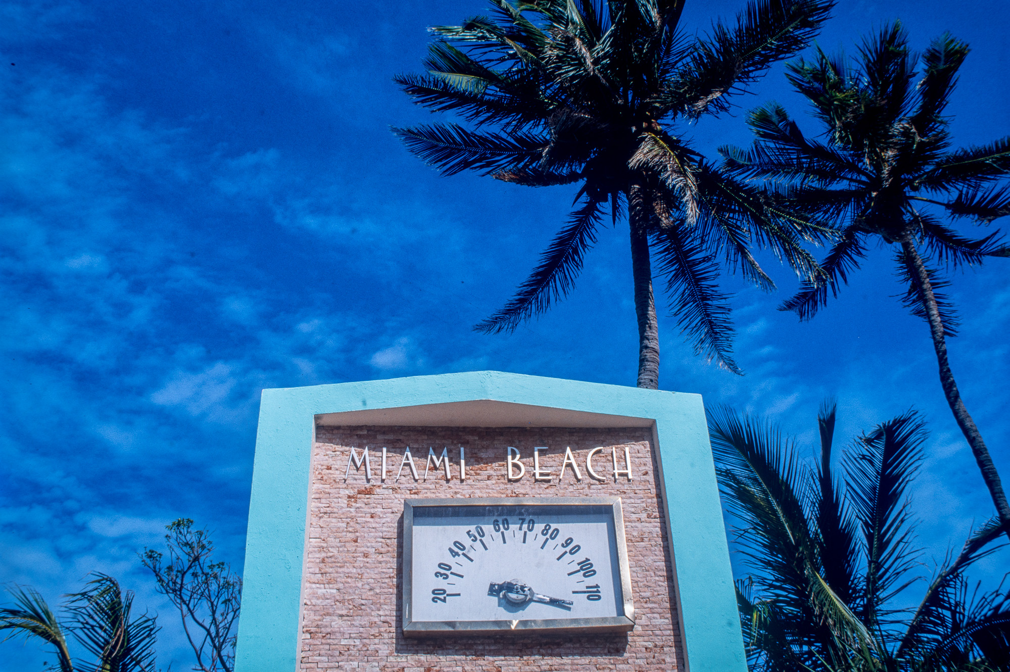 Art Deco District. La célèbre horloge sur Ocean Drive