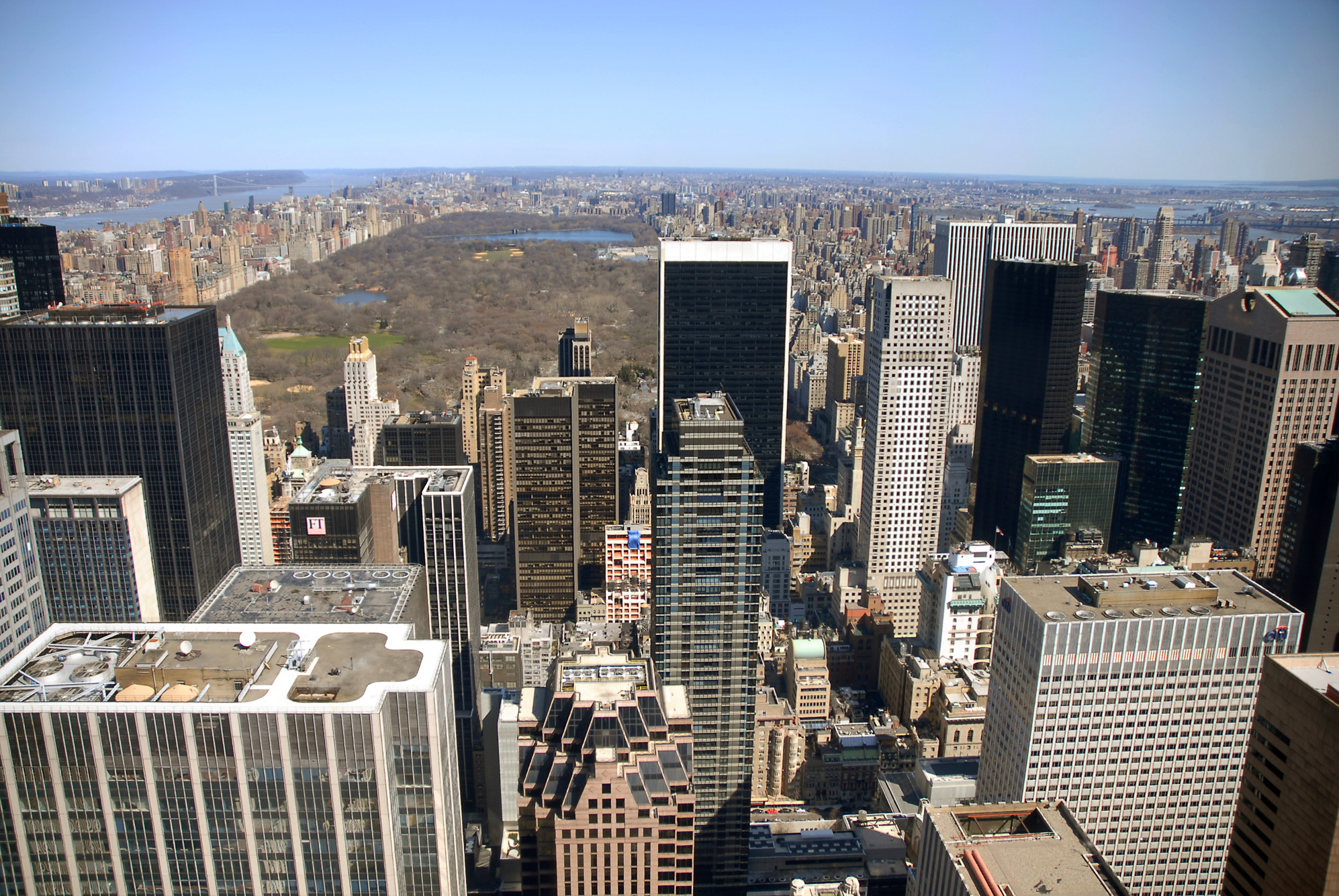 USA NEW-YORK MANHATTAN DEPUIS ROCKFELLER TOWER