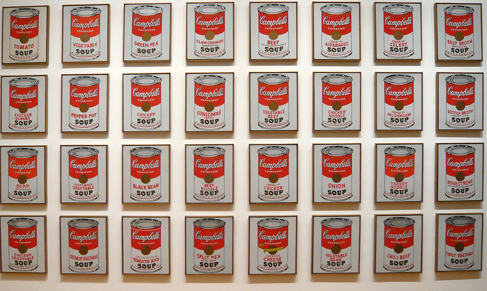 Le Moma. Campbel soup of .Andy Warhol