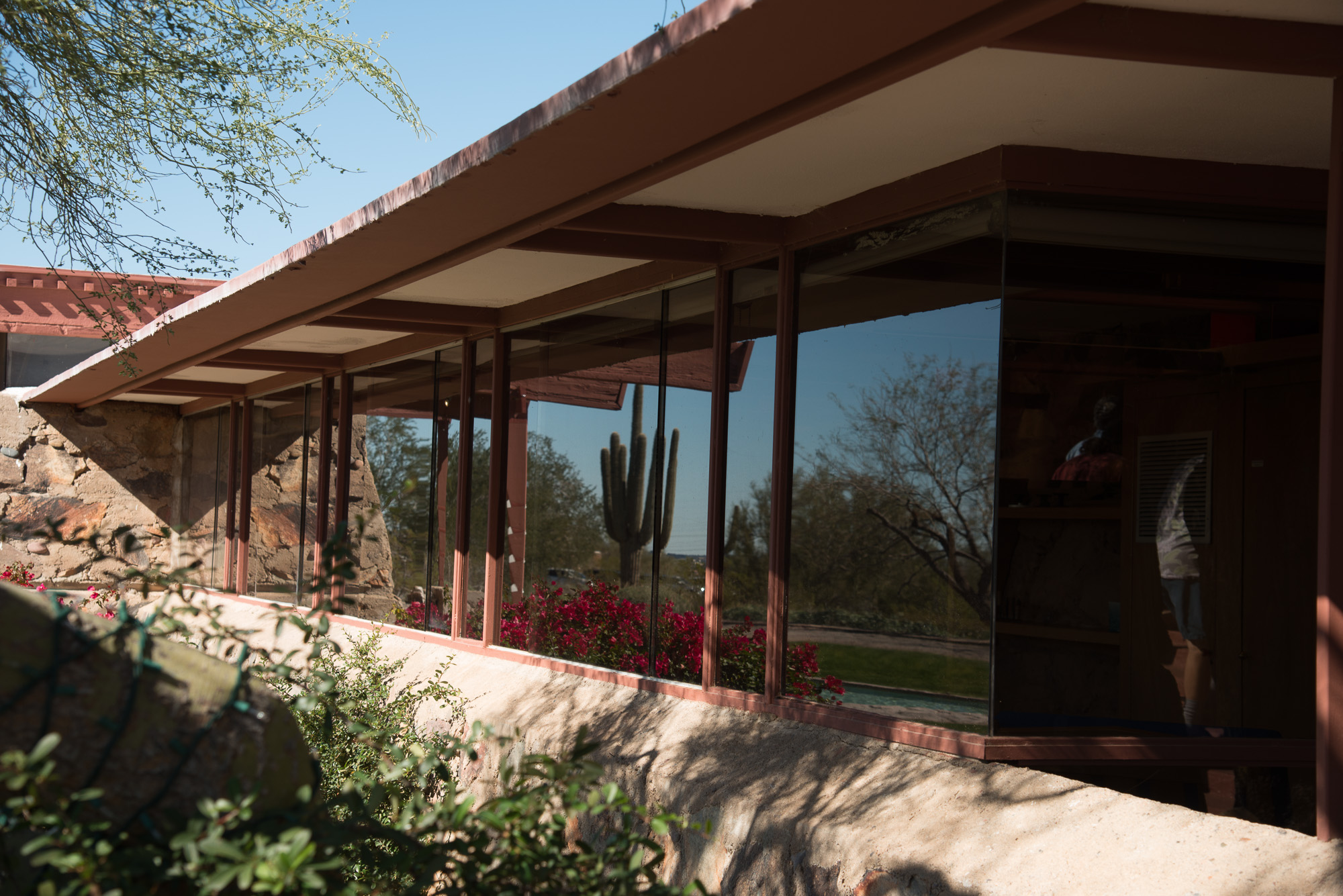 Taliesin West. Œuvre datant de 1937.Frank Lloyd Wright a créé sa propre maison aux portes du désert.