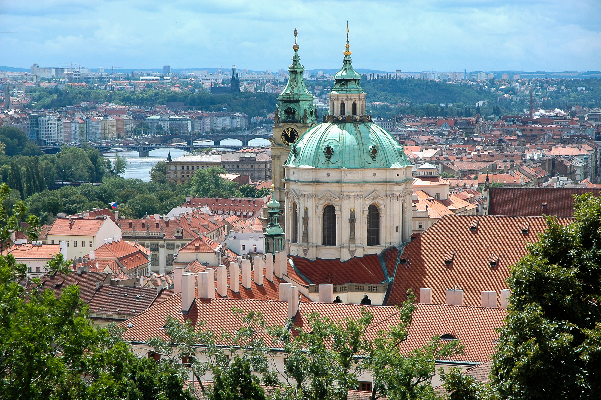 REPUBLIQUE TCHEQUE Prague quartier du Chateau royal vue depuis l'Ancien Palais Royal