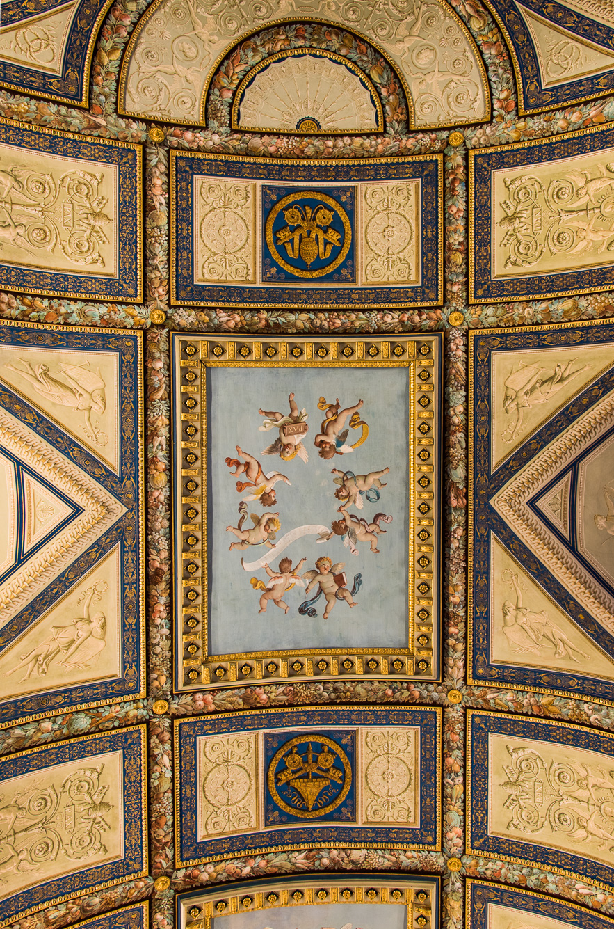 Vatican. Le Musée. Plafond de la Salle des Messages.