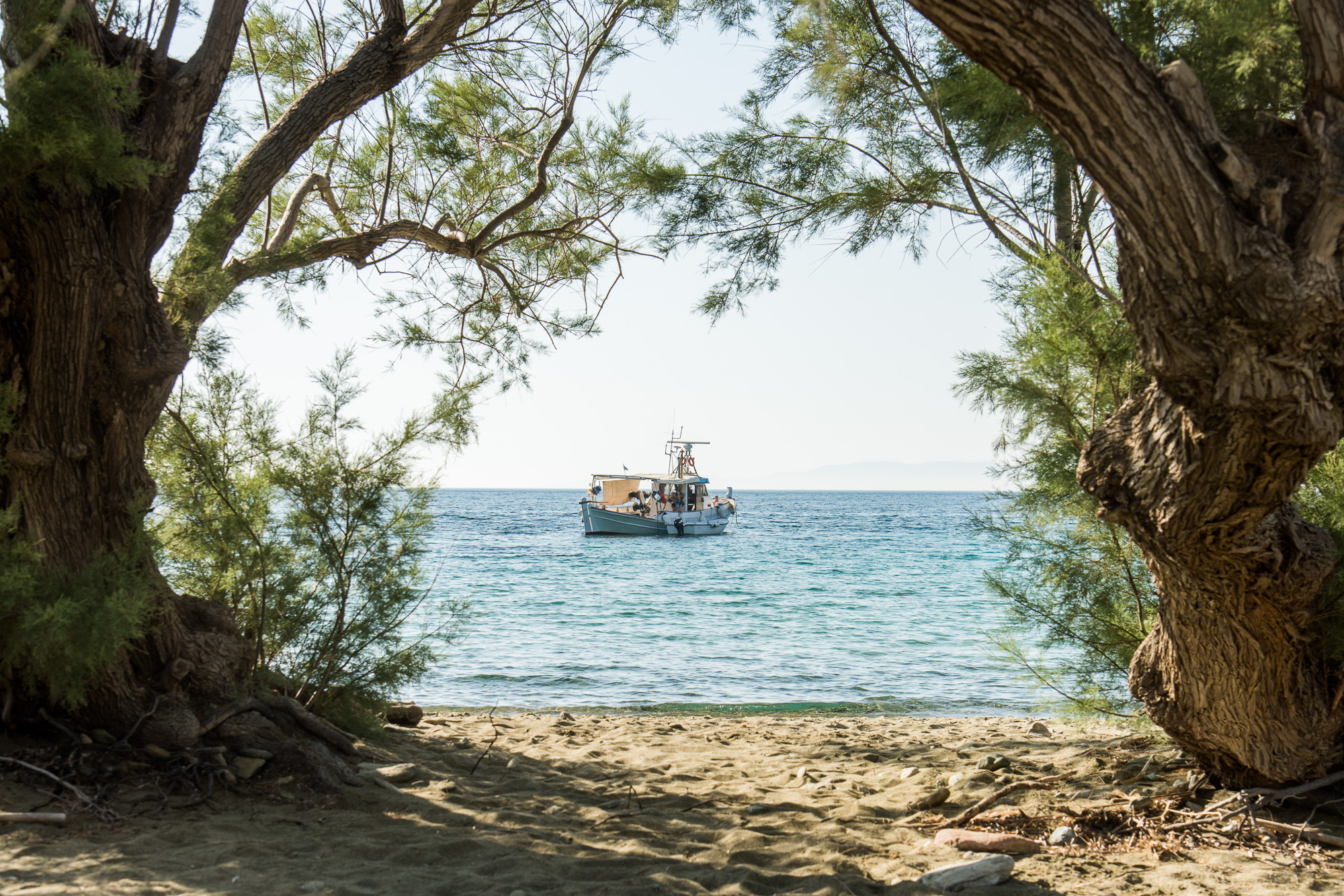 Sikamis, la plage.