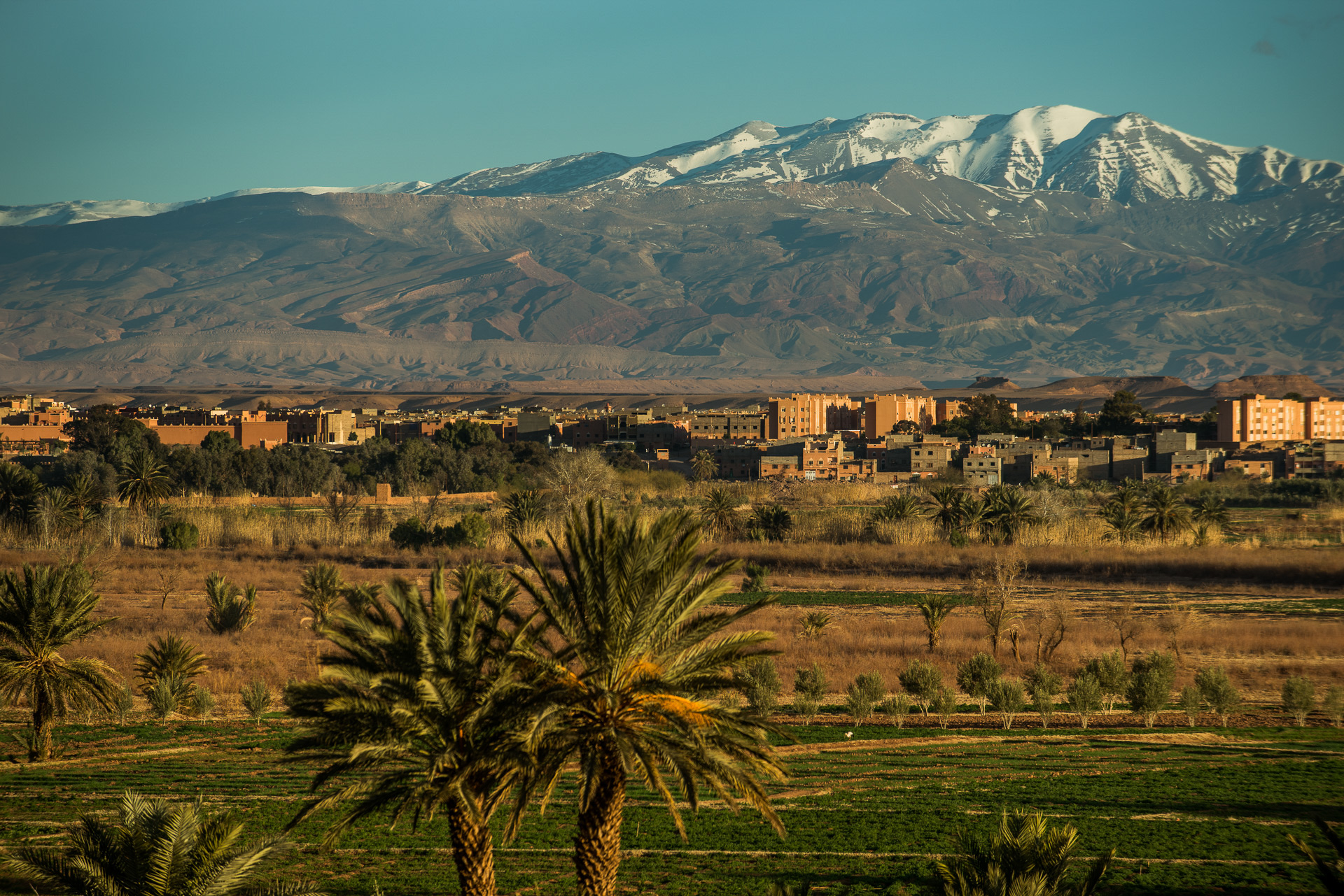 Ouarzazate. Vue depuis la terrasse du Dar Daïf.