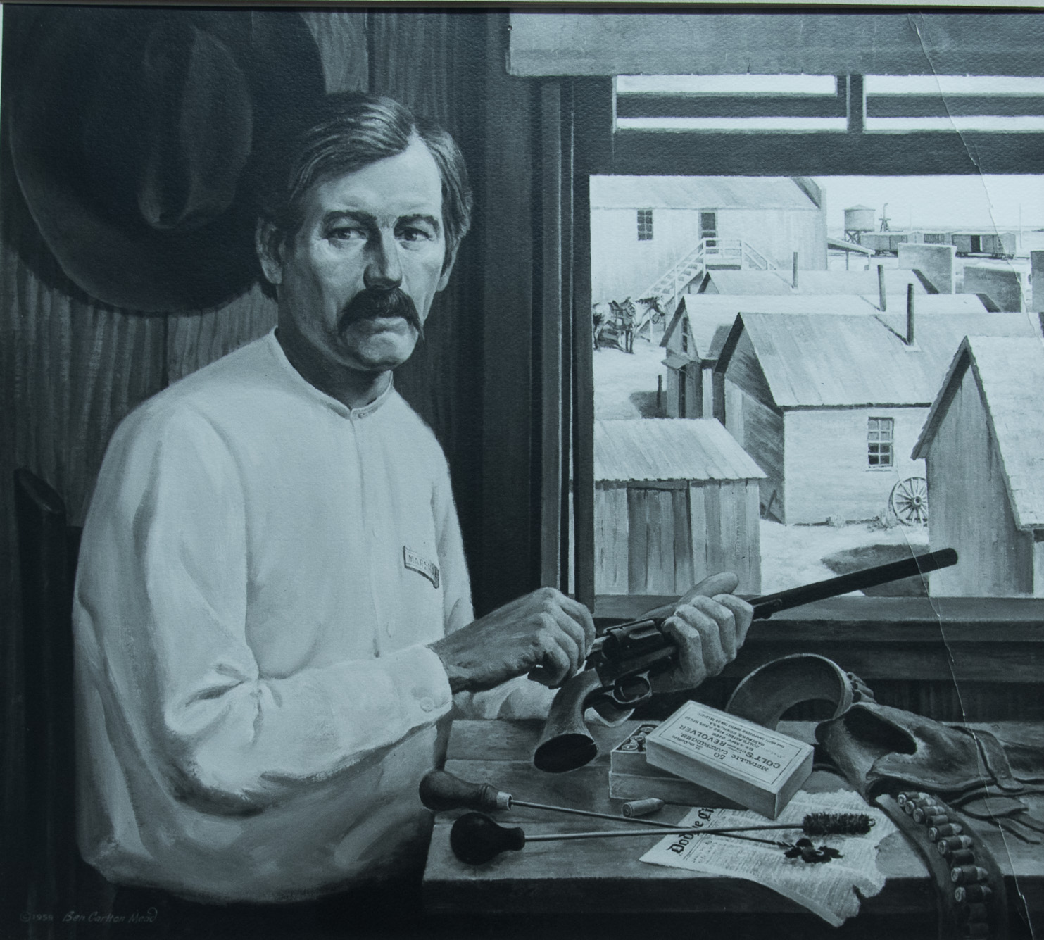 Portrait de Wyatt Earp dans le Musée de Court House