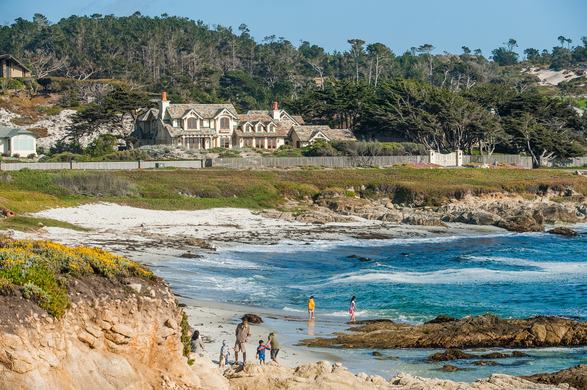 La 17 miles court le long de la plage qui relie Pacific Grove à Carmel.