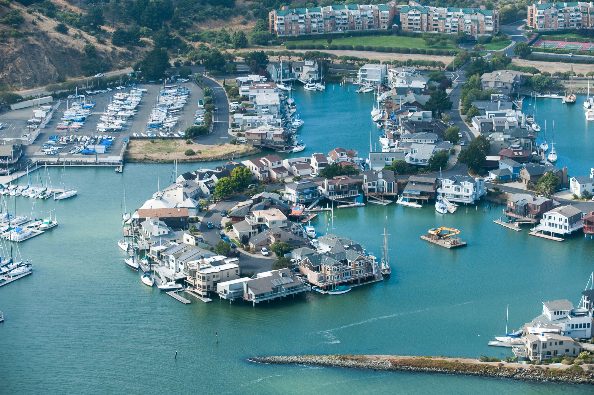 La Baie de San Francisco, depuis un hydravion de San Francisco Sea plane Tour.