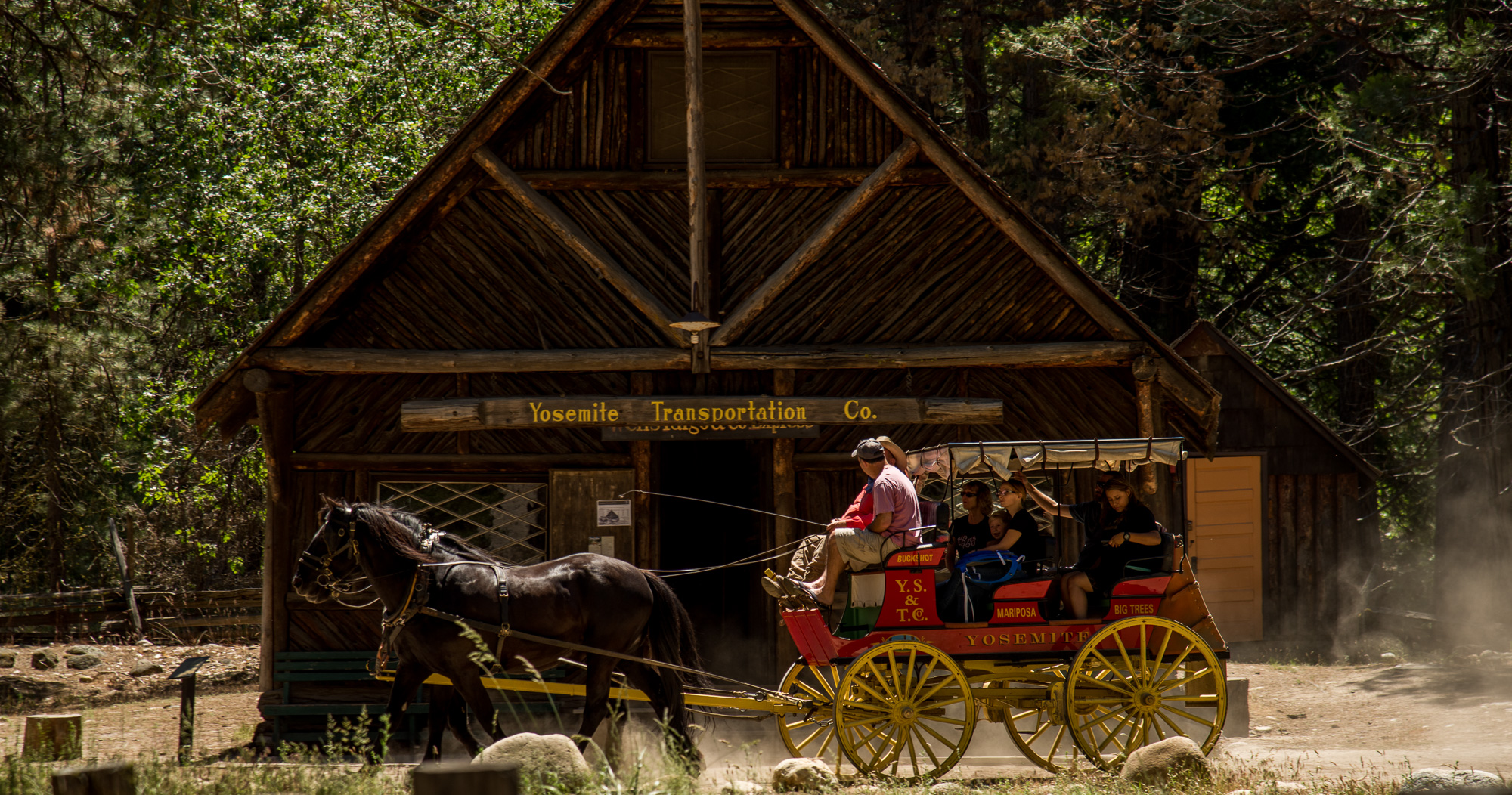 Wawona ballade à cheval.