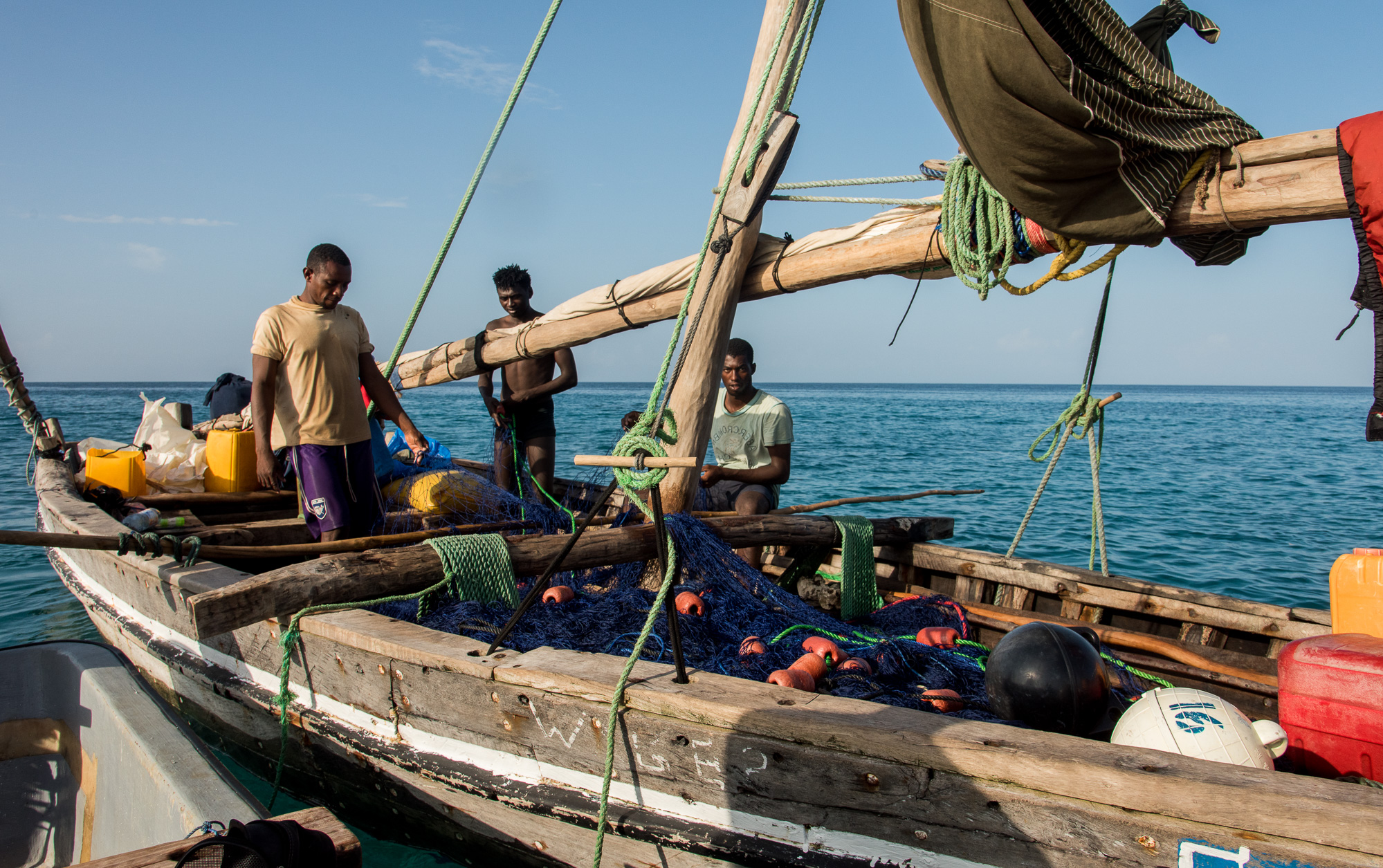 Kizimkazi. Retour de la pêche.