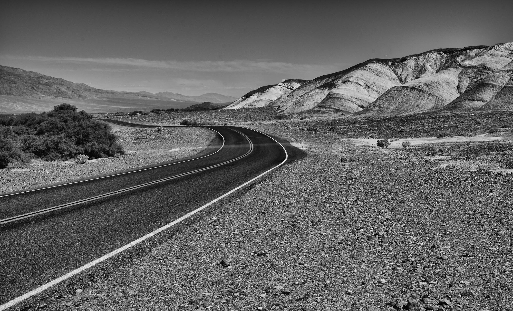 Route entre Grapevine et Scotty's Castle.