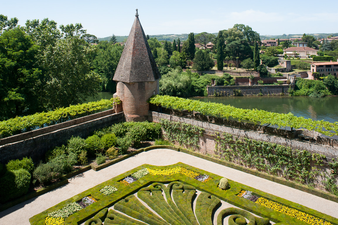 Jardin de la Berbie vue depuis le Musée Toulouse Lautrec.