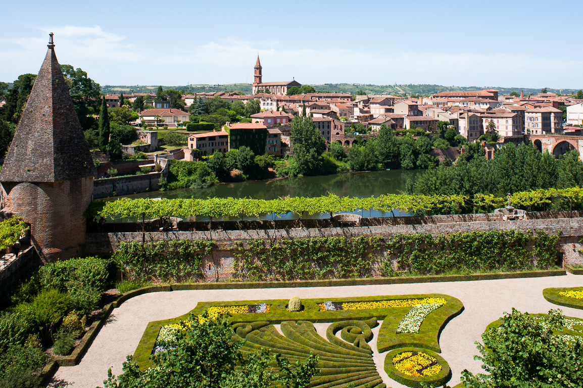 Jardin de la Berbie vue depuis le Musée Toulouse Lautrec.