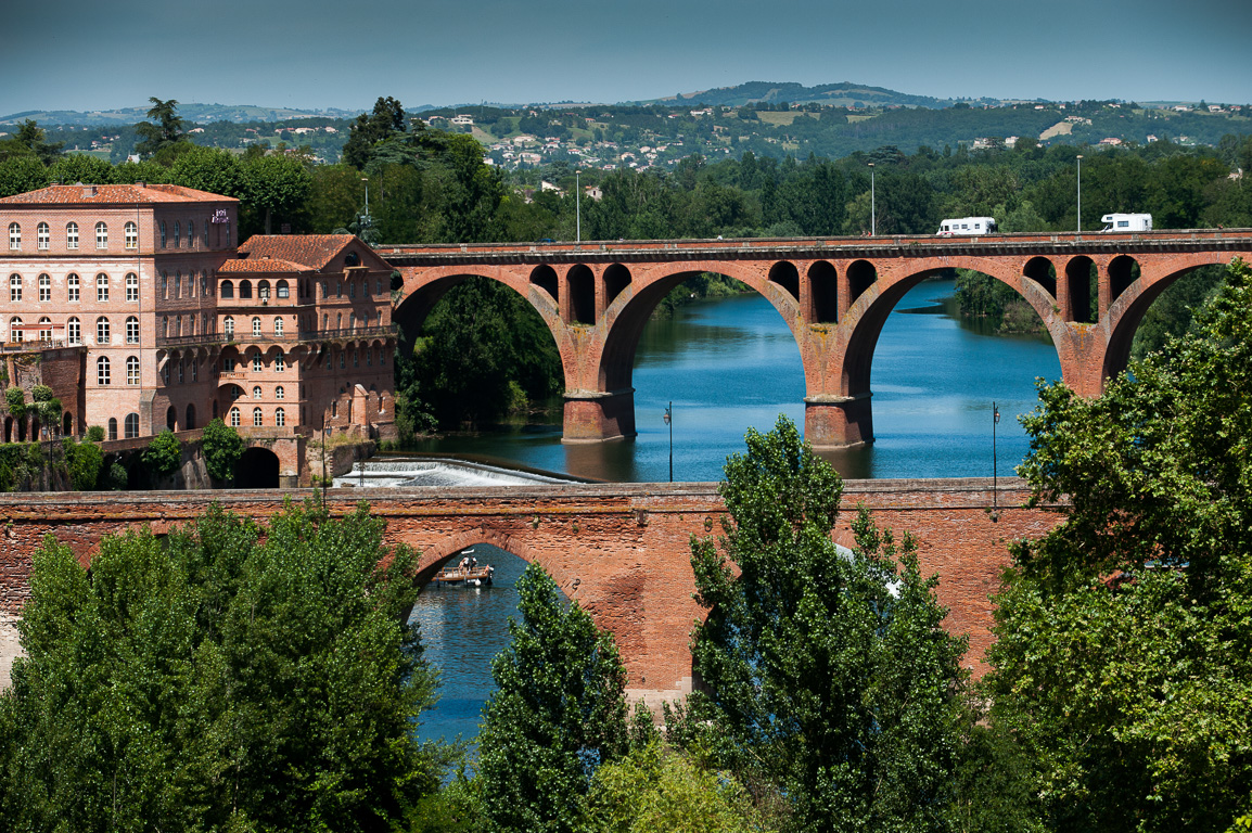 Pont-Vieux et Pont Neuf sur le Tarn.