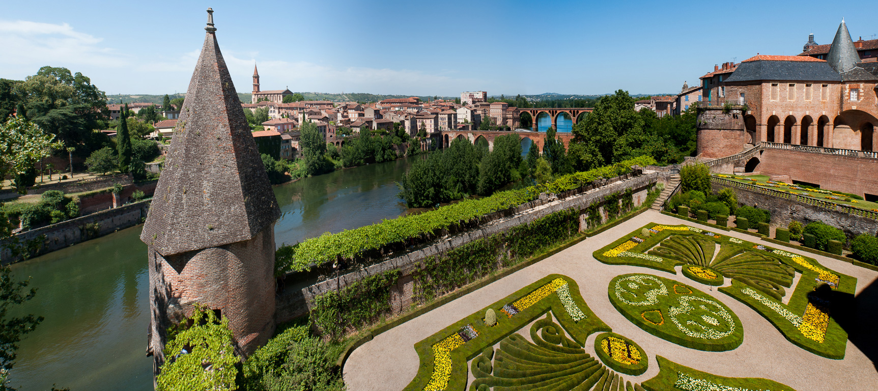 Jardin de la Berbie vue depuis le Musée Toulouse Lautrec.