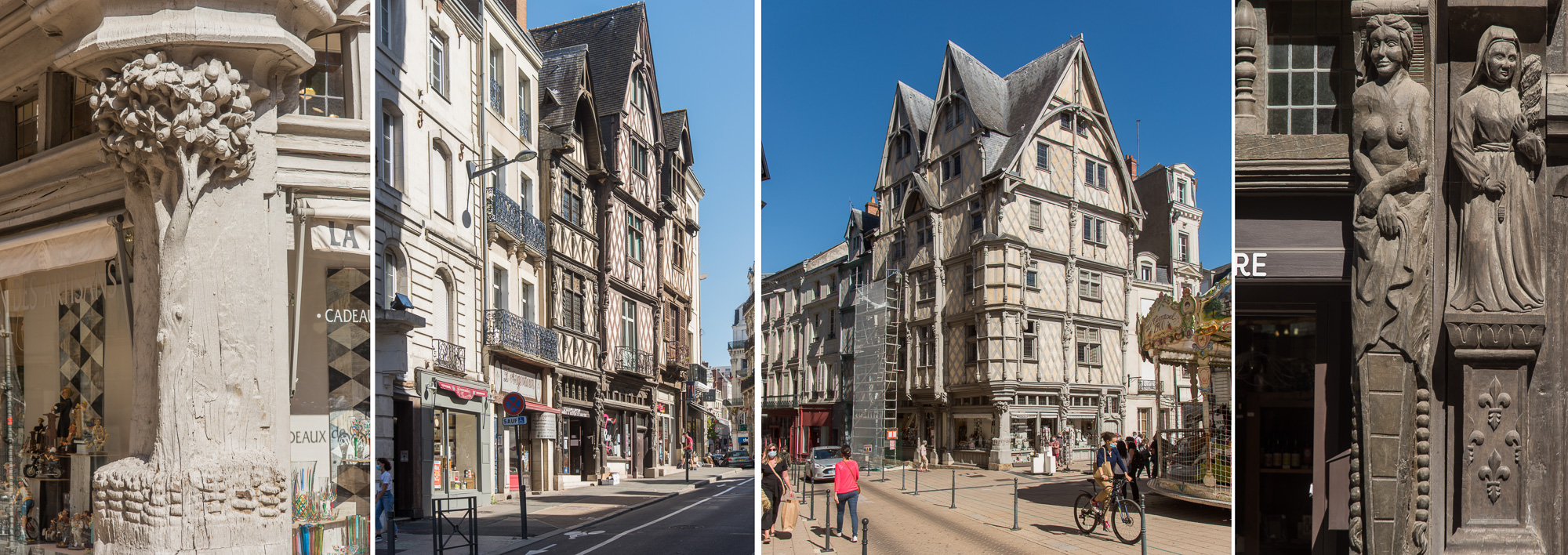 Angers. La Cité. Maison Adam, rue de l'Oisellerie. L'Arbre de Vie