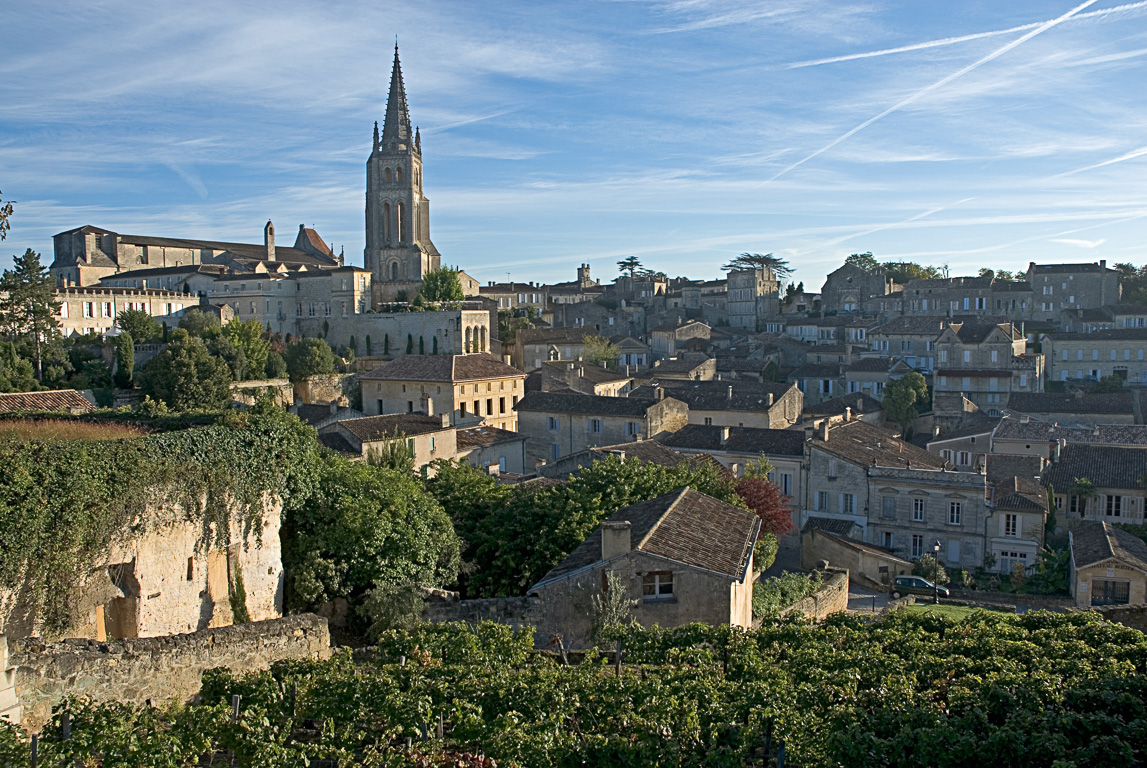 33330 Saint Emilion - la cite medievale depuis les enceintes