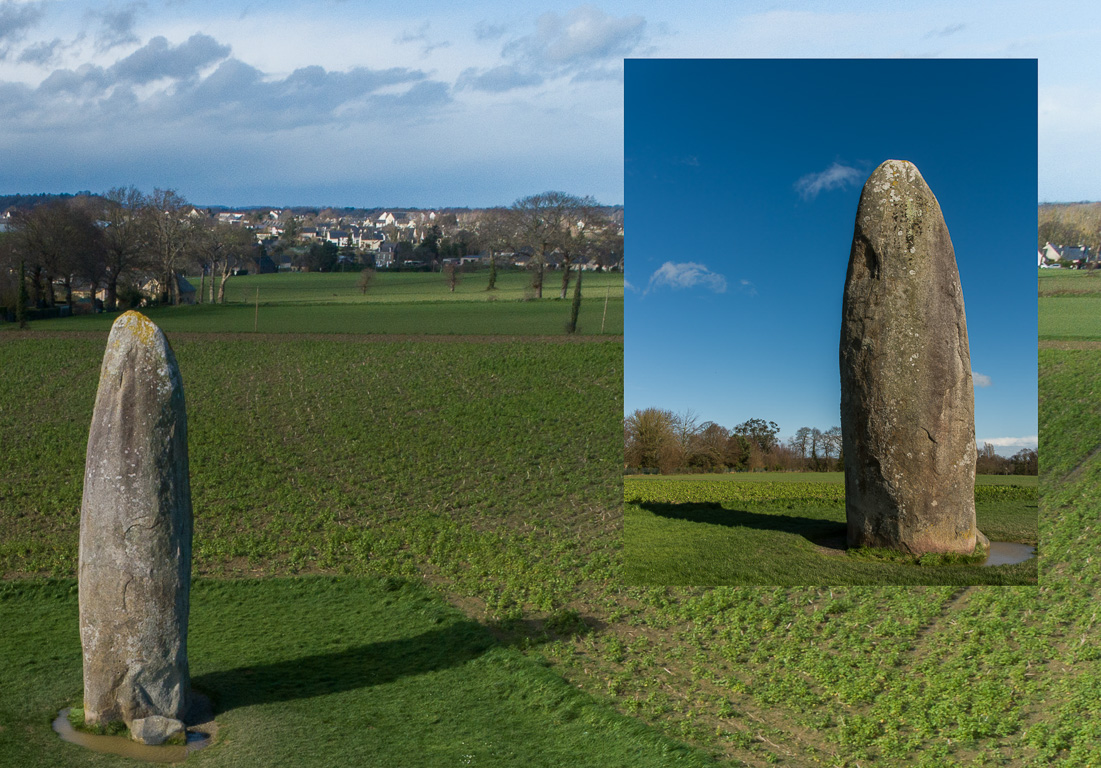 Dol-de-Bretagne., le menhir des Champs Dolens