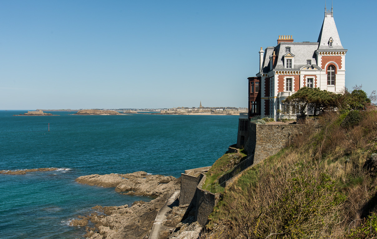 Dinard, pointe de la Malouine.