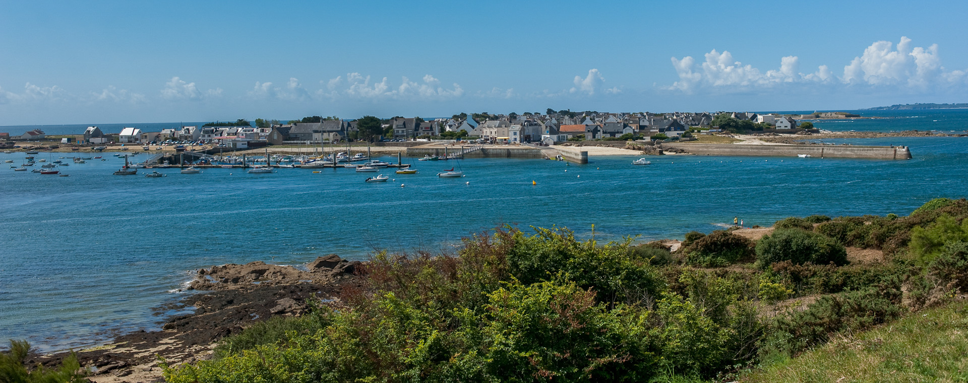Presqu'île de Gâvres, depuis la citadelle de Port-Louis.