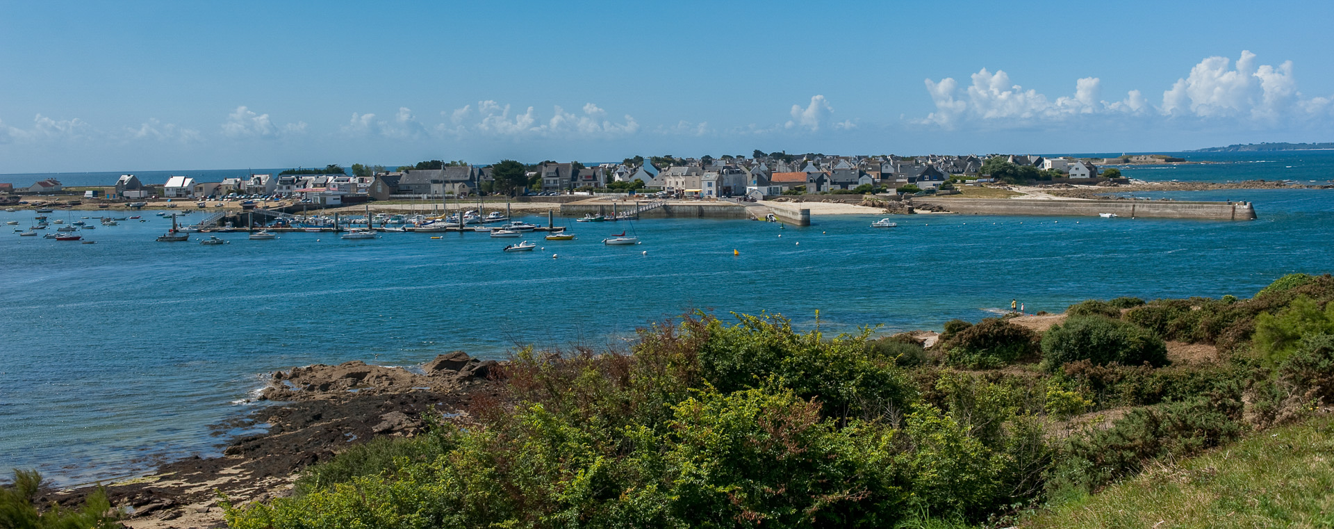 Presqu'île de Gâvres, depuis la citadelle de Port-Louis.