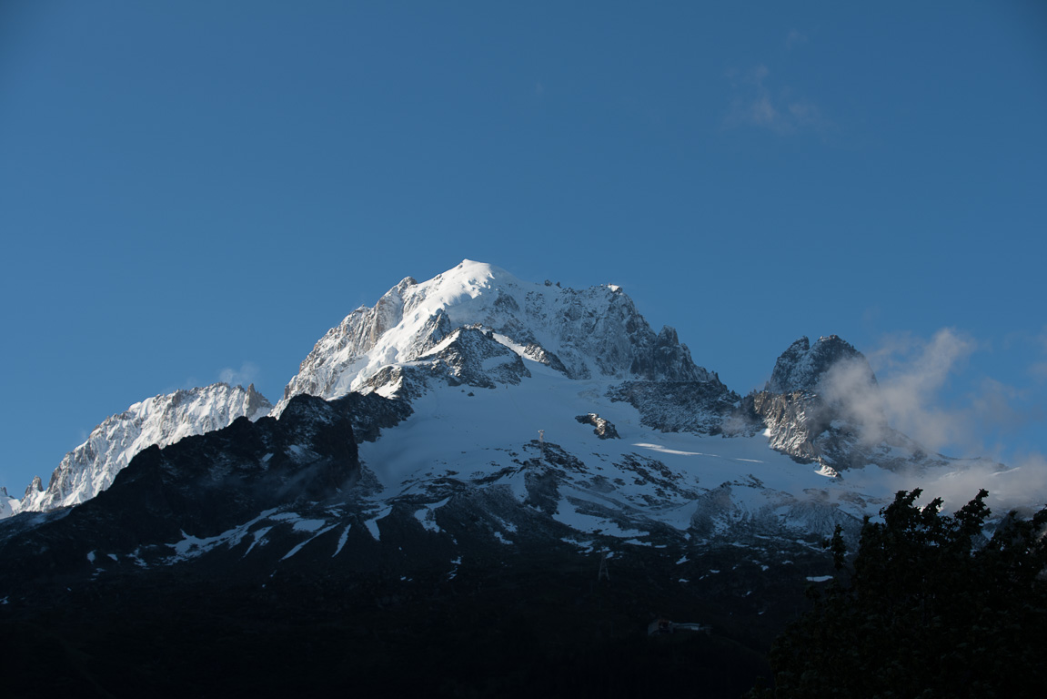 Montroc, vue sur le Mont-Blanc .